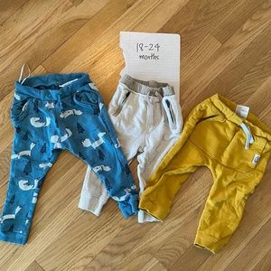 3 pairs/Lot 18-24mo Cute Joggers Sweatpants H&M Old Navy